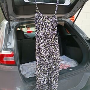 Hollister Floral Dress - Black and White